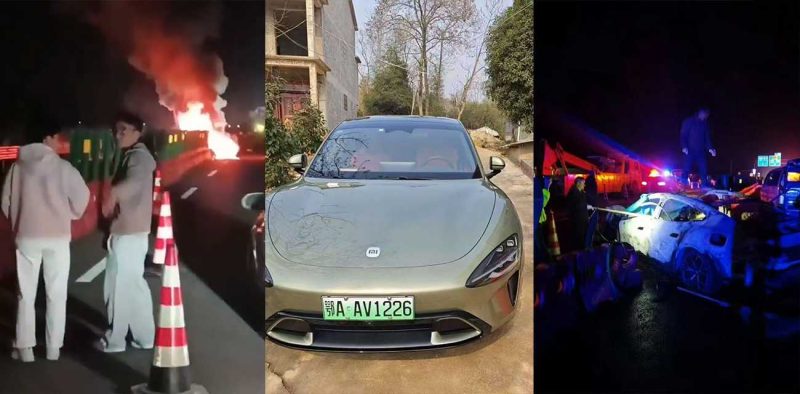 小米SU7竟成死亡飞车！安徽高速上失控撞击爆燃 车上三位女大学生当场烧死 现场视频曝光！-51吃瓜网